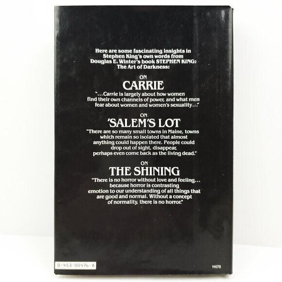 Stephen King Art of Darkness Book by Douglas Winter VTG 1984 First Printing NAL - Picture 2 of 13